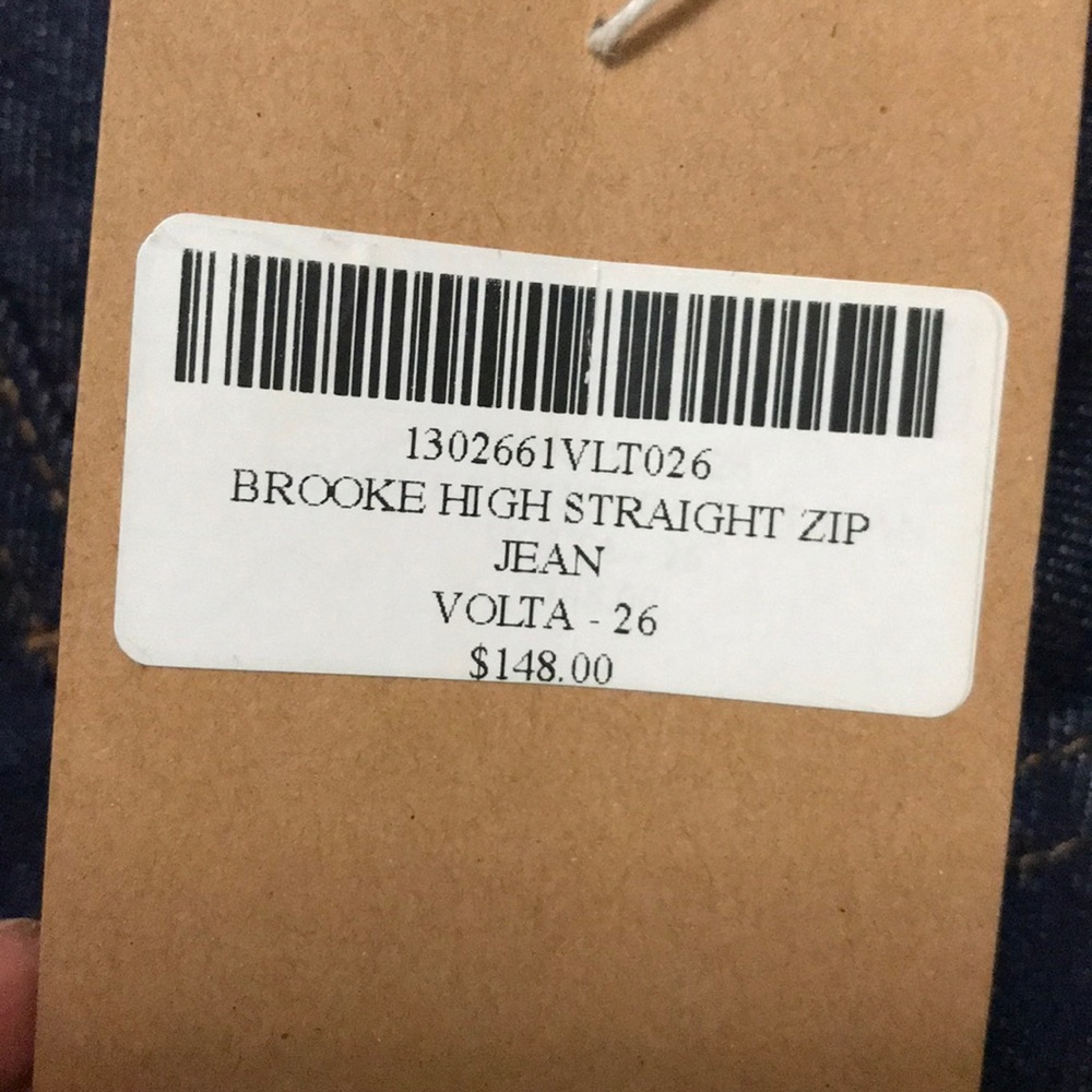 Reformation Brooke High Straight ZIP Jeans NWT - Picture 7 of 7